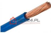 Przewody elektryczne - Przewód LGY kabel linka H07V-K 10mm NIEBIESKI 1mb - miniaturka - grafika 1