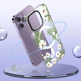 Etui IPHONE 13 PRO MAX Tech-Protect MagMood MagSafe Spring Daisy transparentne - Etui i futerały do telefonów - miniaturka - grafika 2