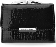 Portfele - Mały PORTFEL Damski PORTMONETKA SKÓRZANY Lakier - miniaturka - grafika 1