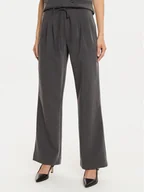 Spodnie damskie - Karen by Simonsen Spodnie materiałowe Ro 10105154 Szary Loose Fit - miniaturka - grafika 1