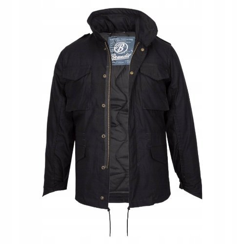 BRANDIT CZARNA MĘSKA KURTKA PARKA Z KIESZENIAMI 4XL PLUS SIZE 4XL JYA