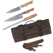 Noże kuchenne - Zestaw Noży ESSENTIAL PROFESSIONAL OLIVE WOOD + Torba na Noże Kohersen Professional - miniaturka - grafika 1