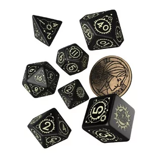 Wiedźmin Ciri Jaskółka Zestaw 7 Kości Kostek RPG + Moneta - Akcesoria do gier planszowych - miniaturka - grafika 1