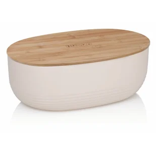 Kela chlebak NAMUR plastik/drewno beżowy - Chlebaki - miniaturka - grafika 2