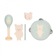 Zabawki interaktywne dla dzieci - ZESTAW DREWNIANE INSTRUMENTY MUZYCZNE MIŚ - miniaturka - grafika 1