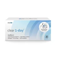 Soczewki kontaktowe - ClearLab Clear 1-day jednodniowe soczewki kontaktowe -1.75 30szt - miniaturka - grafika 1