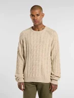 Bluzy męskie - bluza mężczyzna dickies vanleer cable - dk0a87orl 171 wood ash - miniaturka - grafika 1