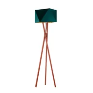 Lampy stojące - Trójnożna lampa podłogowa do sypialni TULUZA GOLD - miniaturka - grafika 1