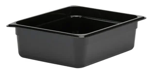 Pojemnik GN 1/2 100 mm z poliwęglanu, czarny CAMBRO, Camwear - Akcesoria gastronomiczne - miniaturka - grafika 1