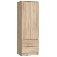 Szafy - FABRYKA MEBLI AKORD SZAFA STAR K60 2 DRZWI 2 SZUFLADY DĄB SONOMA SP0PSYSDĄB001 - miniaturka - grafika 1