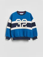 Bluzy dla chłopców - Reserved - Bluza oversize - niebieski - miniaturka - grafika 1