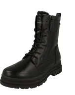 Botki damskie - Tom Tailor Damskie sztyblety 8490030003, czarne, rozmiar 39 EU, czarny, 39 eu - miniaturka - grafika 1