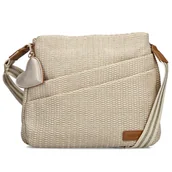 Torebki damskie - Rieker H1004-62 BEIGE torebka damska EKO beżowa - miniaturka - grafika 1