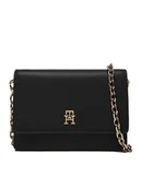 Torebki damskie - Tommy Hilfiger Torebka Th Icon Card Holder W/Chain AW0AW18248 Czarny - miniaturka - grafika 1