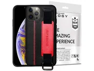 Etui do tabletów - Etui obudowa Alogy Leather Case do Apple iPhone 12/ 12 Pro 6.1 Czarne - miniaturka - grafika 1