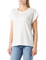 Koszulki i topy damskie - VERO MODA Women's VMPIA SS Wide TOP NOOS T-Shirt, Snow White, S, Snow White, S - miniaturka - grafika 1