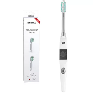 Zestaw Original - Szczoteczka do zębów jonowa IONICKISS Original Średnia 1 szt. + 2 szt. Końcówki Średnia Zielona - Końcówki do szczoteczek elektrycznych - miniaturka - grafika 1