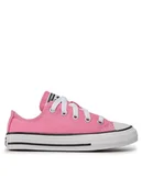 Buty dla dziewczynek - Converse Trampki Yths Chuck Taylor All Star 3J238 Różowy - miniaturka - grafika 1