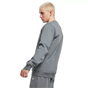 STARTER BLACK LABEL Męska bluza Essential Crewneck sweter z wyszywanym logo, okrągły dekolt z wysokiej jakości logo, rozmiary S do XXL, Heavymetal, XL - Swetry męskie - miniaturka - grafika 1