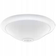 Lampy sufitowe - LVT Plafon z czujnikiem ruchu biały 360° 2xE27 4982-PC - miniaturka - grafika 1