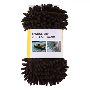 Dunlop - Dwustronna gąbka do mycia samochodu 2w1 z mikrofibry - Akcesoria do mycia samochodu - miniaturka - grafika 1