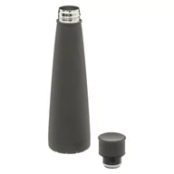 Shakery i bidony sportowe - Butelka termiczna Iso Conic 450ml czarna - miniaturka - grafika 1