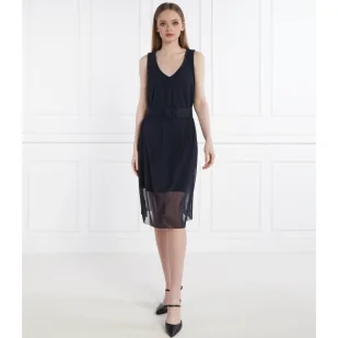 Armani Exchange Sukienka z paskiem - Sukienki - miniaturka - grafika 1
