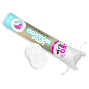 Płatki kosmetyczne COTTON PADS Clavier w tubie, 100% bawełna, Make up, 150szt. - Waciki, płatki i patyczki kosmetyczne - miniaturka - grafika 1