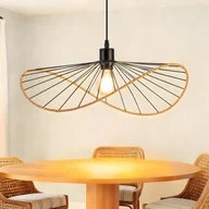 Lampy sufitowe - Lampa wisząca Nettlife Boho Black Ø 50 cm – metalowy żyrandol w stylu vintage E27 – lampa do salonu, kuchni i jadalni (żarówka nie jest dołączona) - miniaturka - grafika 1