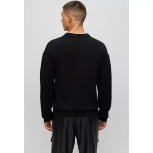 HUGO Wełniany sweter San Cassio-L | Regular Fit - Swetry męskie - miniaturka - grafika 1