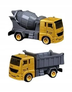 Truck Ciężarówka Betoniarka/Wywrotka W Klocku Zabawka Dla Dzieci - Samochody i pojazdy dla dzieci - miniaturka - grafika 1