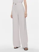 Spodnie damskie - Calvin Klein Spodnie materiałowe K20K206774 Szary Wide Leg - miniaturka - grafika 1