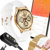 Smartwatch - Sportowy Smartwatch Damski Zegarek Smart Watch Zestaw Wymienne 3 Paski - miniaturka - grafika 1