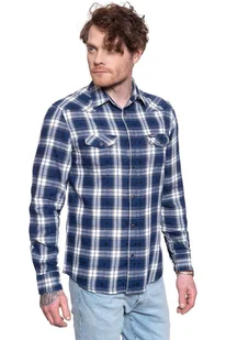 Wrangler Ls Western Shirt Blue Depths W5A0Snxjy-S - Koszule męskie - miniaturka - grafika 1