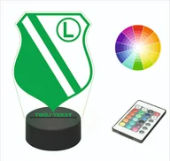 Lampy stojące - Lampka nocna na biurko LEGIA WARSZAWA imię - miniaturka - grafika 1