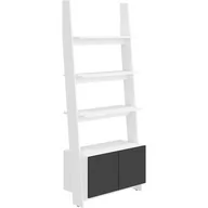 Regały - Regał 80 1D RAC-07 Rack MebloCross Biały Mat / Czarny Połysk - miniaturka - grafika 1