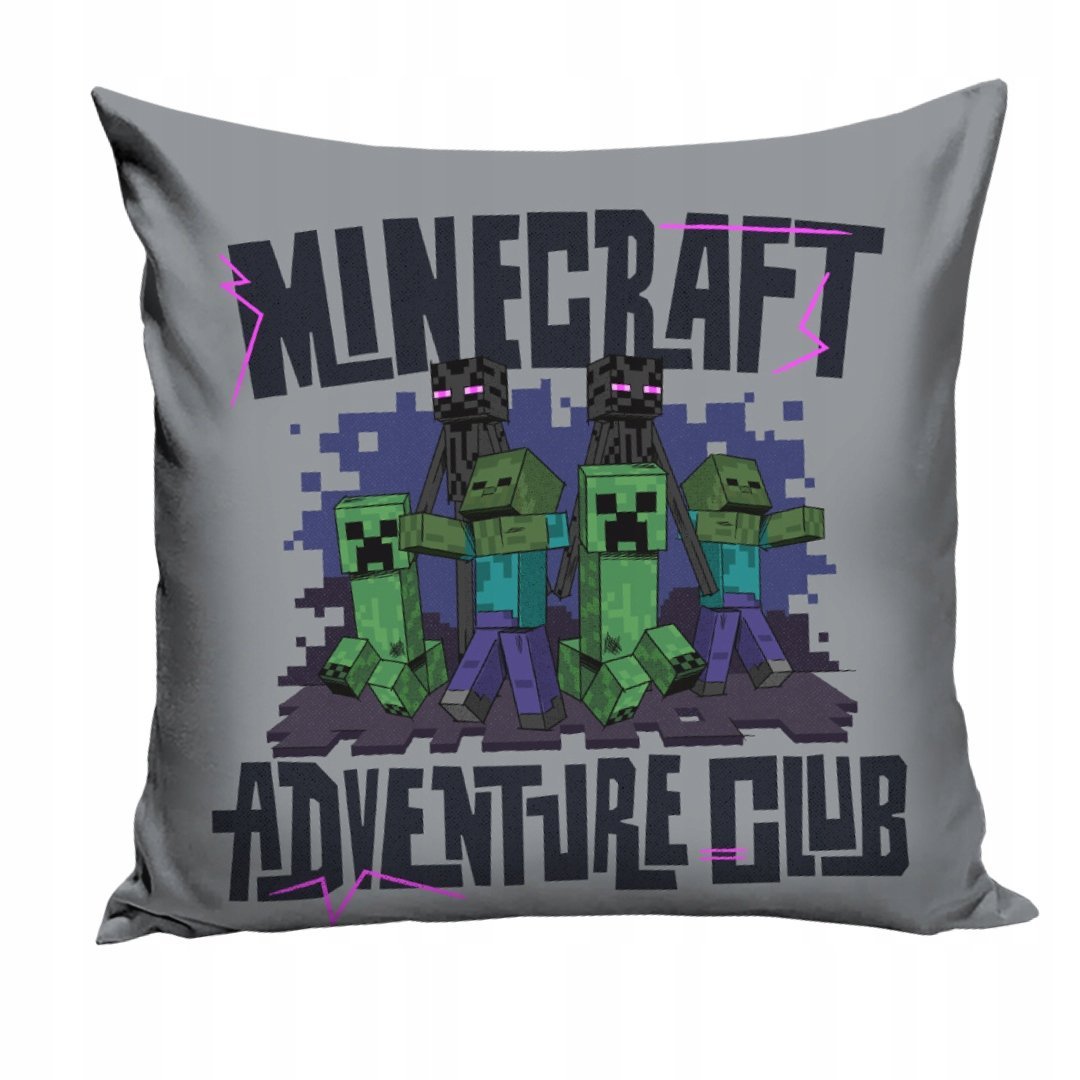 Poszewka Minecraft Dekoracyjna Adventure Club Creeper Zombie Enderman