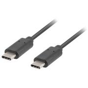 Kable USB - LANBERG Kabel USB-C M/USB-C M 3.1 LANBERG Gen 1, 1 m - miniaturka - grafika 1