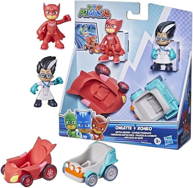 Figurka Just Play PJ MASKS figurki i pojazdy OWLETTE i ROMEO HASBRO F2842 PIDŻAMERSI