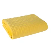 Narzuty - Narzuta na łóżko, pikowana, nowoczesna, aksamitna Velvi 220x240cm 009 Żółty - miniaturka - grafika 1