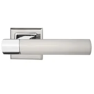 Klamki - Schaffner Klamka do drzwi wewnętrznych na rozecie Goldeco Chrom Nikiel satyna - miniaturka - grafika 1