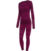 Bielizna sportowa damska - Komplet bielizny damskiej termoaktywnej Viking Hera 46 różowy wzór nordycki - miniaturka - grafika 1