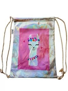 Worek holograficzny Lama - Worki na buty - miniaturka - grafika 1
