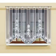 Firany - Firanka żakardowa odpasowana z wszytą taśmą marszczącą 160 x 300 cm - miniaturka - grafika 1