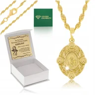 Biżuteria dla dzieci - Naszyjnik Matka Boska 18K Prezent Grawer - miniaturka - grafika 1
