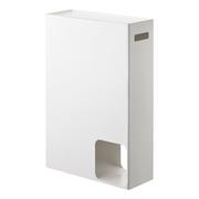 Stojaki i wieszaki na papier toaletowy - Biały pojemnik na papier toaletowy YAMAZAKI - miniaturka - grafika 1