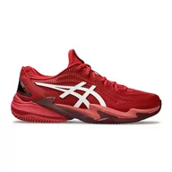 Trampki męskie - ASICS Court FF 3 Novak Clay, Męskie trampki 40.5 EU, Żurawina biała, 40.5 EU - miniaturka - grafika 1