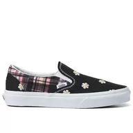 Trampki damskie - Buty Vans Classic Slip-On VN0A5JMHUUW1 - czarne - miniaturka - grafika 1