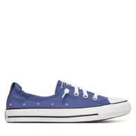 Trampki damskie - Trampki Converse Chuck Taylor All Star Shoreline Embroidered Stars A16058C Niebieski - miniaturka - grafika 1