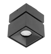 Lampy pozostałe - GTV OPR.natynkowa regulowana w połowie LED kwadrat 8W b.neutralna 4000K BIANCO CZARNY (75x75 wys.84mm) IP20 - miniaturka - grafika 1